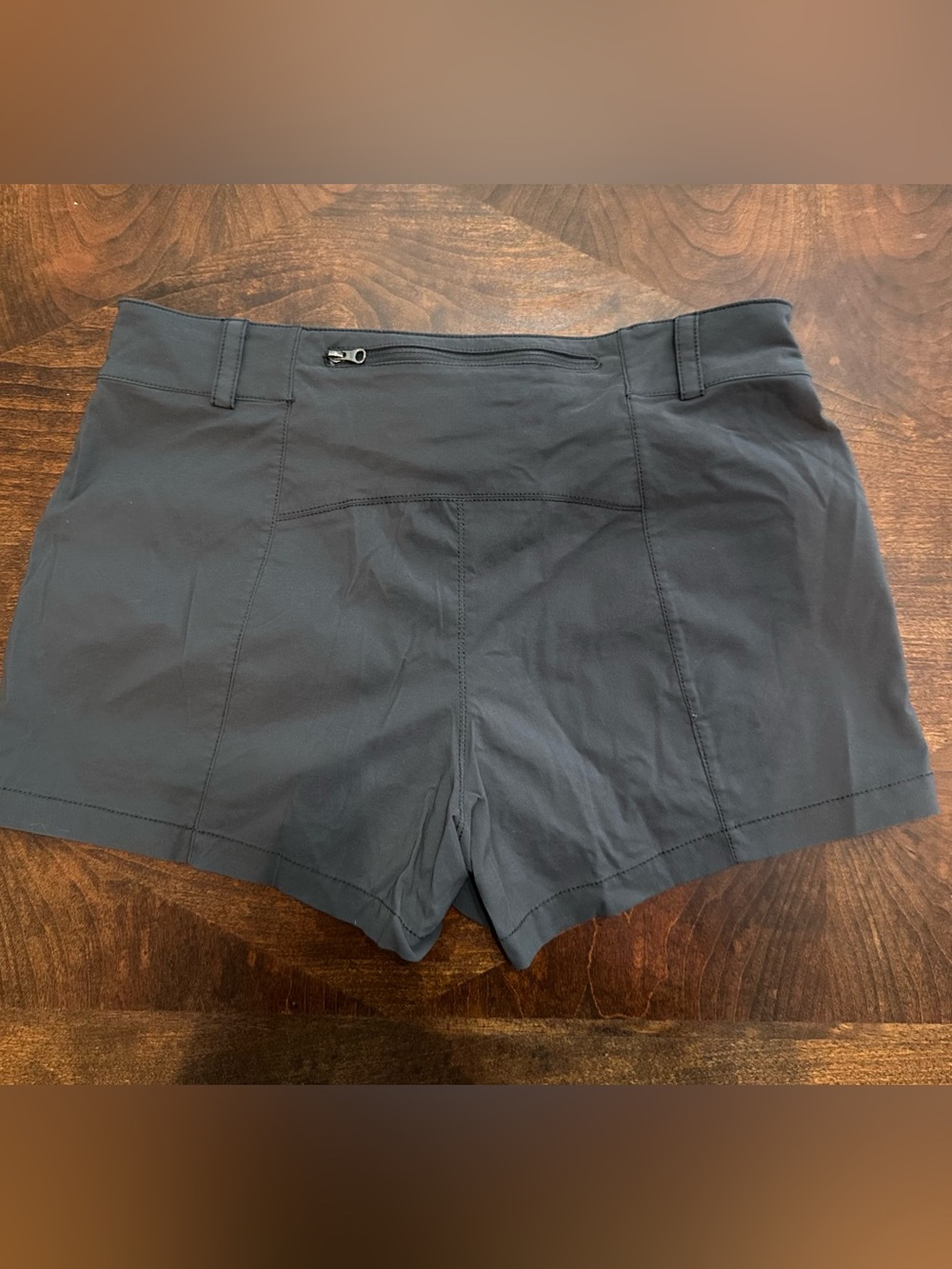 The North Face Women's Black Performance Shorts with Integrated Belt - Picture 2 of 6